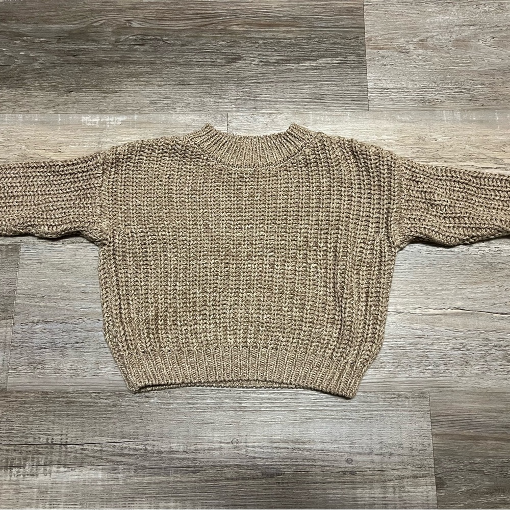 Goumikids Chunky Oversized Knit Sweater in Pecan